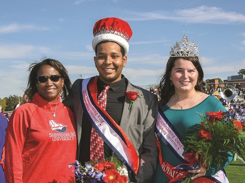 The 2020 Homecoming Court  raised over $10,000 for Shippensburg Produce Outreach.