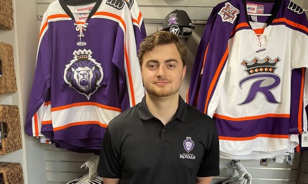 Thomas Molteni interns with his hometown team, Reading Royals