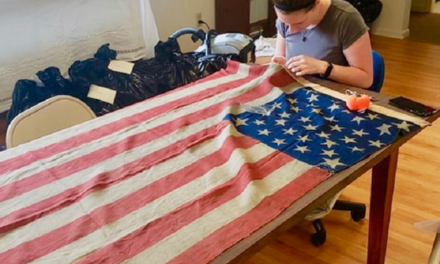 Cijianna Berry ’19-’20M and Dr. Karin Bohleke to restore 100 historic flags