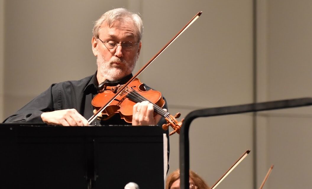 Dr. Mark L. Hartman’s farewell performance at Ship U’s community orchestra spring concert