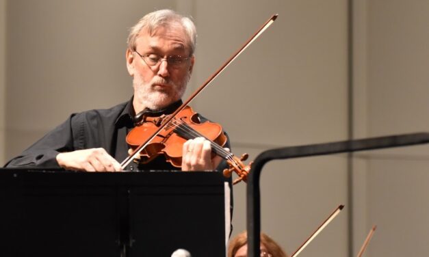 Dr. Mark L. Hartman’s farewell performance at Ship U’s community orchestra spring concert