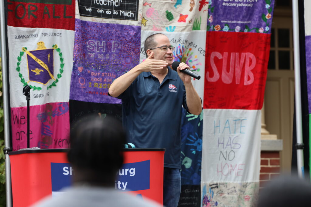 Ship celebrates A Quilt to Cover Us All